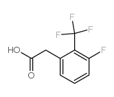 3-氟-2-(三氟甲基)苯乙酸结构式