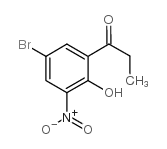 1-(5-溴-2-羟基-3-硝基苯基)丙-1-酮结构式
