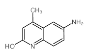 6-氨基-4-甲基-喹啉-2-醇结构式