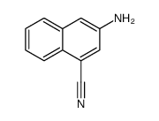 1-Naphthalenecarbonitrile,3-amino-(9CI) Structure