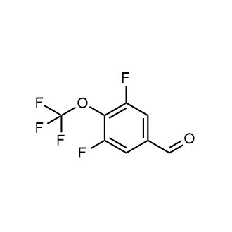 3,5-二氟-4-(三氟甲氧基)苯甲醛结构式