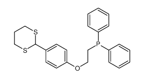 2-[4-(1,3-dithian-2-yl)phenoxy]ethyl-diphenylphosphane Structure