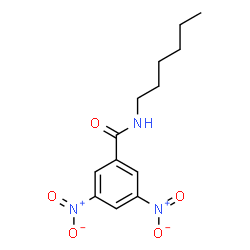 N-n-Hexyl-3,5-dinitrobenzamide Structure
