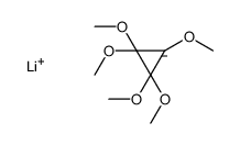 lithium,1,1,2,2,3-pentamethoxycyclopropane Structure