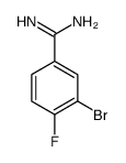 3-Bromo-4-fluoro-benzamidine Structure