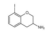 2H-1-Benzopyran-3-amine, 3,4-dihydro-8-iodo Structure