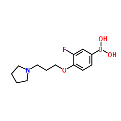 (3-氟-4-(3-(吡咯烷-1-基)丙氧基)苯基)硼酸结构式
