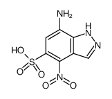 7-amino-4-nitro-1(2)H-indazole-5-sulfonic acid Structure