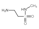 2-氨基-N-甲基乙烷磺酰胺盐酸盐结构式
