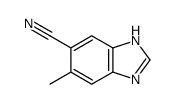 6-methyl-1H-benzimidazole-5-carbonitrile Structure