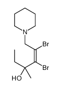 (E)-4,5-dibromo-3-methyl-6-piperidin-1-ylhex-4-en-3-ol Structure