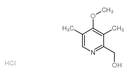 3,5-二甲基-4-甲氧基-2-吡啶结构式