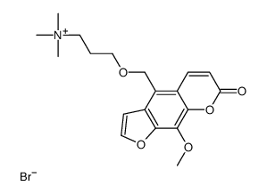 3-[(9-methoxy-7-oxofuro[3,2-g]chromen-4-yl)methoxy]propyl-trimethylazanium,bromide结构式