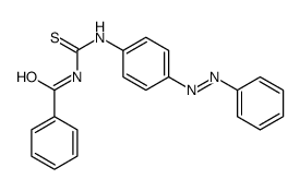 N-[(4-phenyldiazenylphenyl)carbamothioyl]benzamide Structure