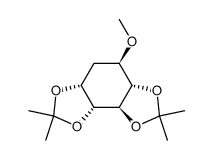 1D-3-deoxy-1,2:5,6-di-O-isopropylidene-4-O-methyl-myo-inositol结构式