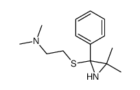 (3,3-dimethyl-3-phenylaziridinyl-2)-2-dimethylaminoethylsulfide结构式