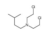 N,N-bis(2-chloroethyl)-3-methylbutan-1-amine结构式