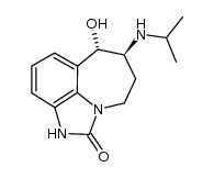(6S,7S)-4,5,6,7-tetrahydro-7-hydroxy-6-[(1-methylethyl)amino]imidazo[4,5,1-jk][1]benzazepin-2(1H)-one Structure