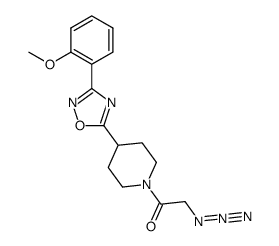 2-azido-1-{4-[3-(2-methoxyphenyl)[1,2,4]oxadiazol-5-yl]piperid-1-yl}ethanone Structure