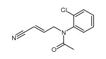 (E)-N-acetyl-N-(o-chlorophenyl)-4-aminobut-2-enenitrile结构式