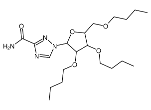1-[(2R,3R,4R,5R)-3,4-dibutoxy-5-(butoxymethyl)oxolan-2-yl]-1,2,4-triaz ole-3-carboxamide结构式