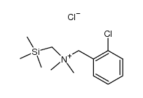 N-(2-chlorobenzyl)-N,N-dimethyl-1-(trimethylsilyl)methanaminium chloride结构式