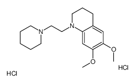 1,2,3,4-Tetrahydro-6,7-dimethoxy-1-(2-piperidinoethyl)quinoline dihydr ochloride Structure