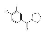1-[(4-溴-3-氟苯基)羰基]吡咯烷结构式