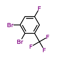 1,2-二溴-5-氟-3-(三氟甲基)苯结构式