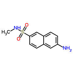 2-萘胺-6-磺酰甲胺结构式