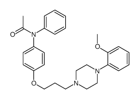 N-[4-[3-[4-(2-methoxyphenyl)piperazin-1-yl]propoxy]phenyl]-N-phenylacetamide结构式
