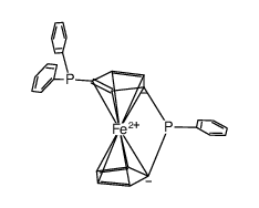 Fe(C5H3(PPh2)PPh-1,3)(C5H4)结构式