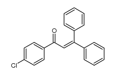 1-(4-chlorophenyl)-3,3-diphenylprop-2-en-1-one结构式