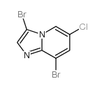 3,8-二溴-6-氯咪唑并[1,2-a]吡啶结构式