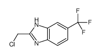 2-(氯甲基)-6-(三氟甲基)-1H-苯并[d]咪唑结构式