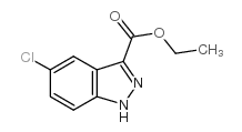 5-氯-1H-吲唑-3-甲酸乙酯结构式