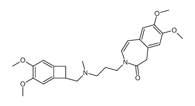 3-[3-[[[(7S)-3,4-Dimethoxybicyclo[4.2.0]octa-1,3,5-trien-7-yl]Methyl]Methylamino]propyl]-1,3-dihydro-7,8-dimethoxy-H-3-benzazepin-2-one结构式
