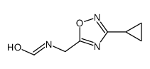 N-[(3-cyclopropyl-1,2,4-oxadiazol-5-yl)methyl]formamide结构式