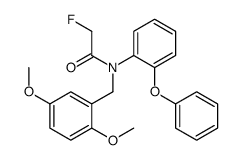 N-[(2,5-dimethoxyphenyl)methyl]-2-fluoro-N-(2-phenoxyphenyl)acetamide Structure