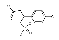 3-(4-chlorophenyl)-4-phosphonobutanoic acid结构式