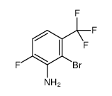 2-溴-6-氟-3-(三氟甲基)苯胺结构式