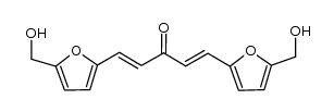 1,5-bis[(5-hydroxlmethyl)-2-furanyl]-1,4-pentadien-3-one结构式