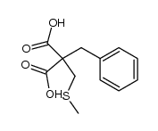 2-(methylthio)methyl-2-benzylmalonic acid Structure