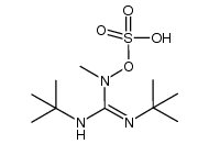 N',N"-di(tert-butyl)-N-methyl-N-hydroxyguanidine O-sulfonic acid结构式