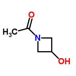 1-乙酰基-3-羟基氮杂环丁烷结构式