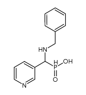 1-benzylamino-1-(3-pyridyl)-methyl-H-phosphinic acid结构式
