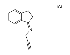 N-(2-propynyl)-indanyl-imine hydrochloride结构式
