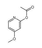 2-acetoxy-4-methoxypyridine Structure