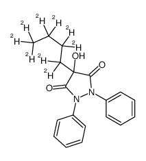 4-hydroxy-4-(1,1,2,2,3,3,4,4,4-nonadeuteriobutyl)-1,2-diphenylpyrazolidine-3,5-dione Structure