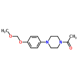 1-Acetyl-4-[4-(MethoxyMethoxy)phenyl]piperazine Structure